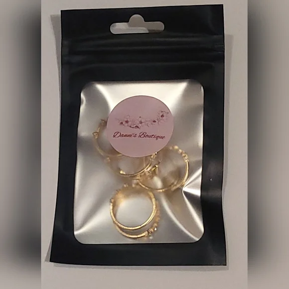 Boho Chic 7pc Gold Stackable Ring Set - Picture 6 of 6